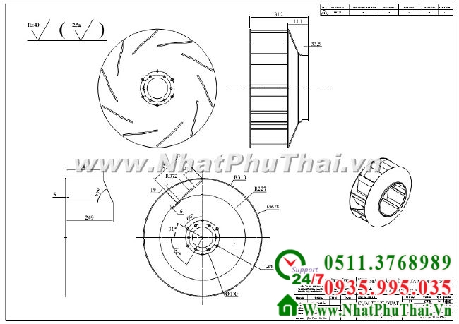 Thiết kế chế tạo quạt công nghiệp - Hình 03