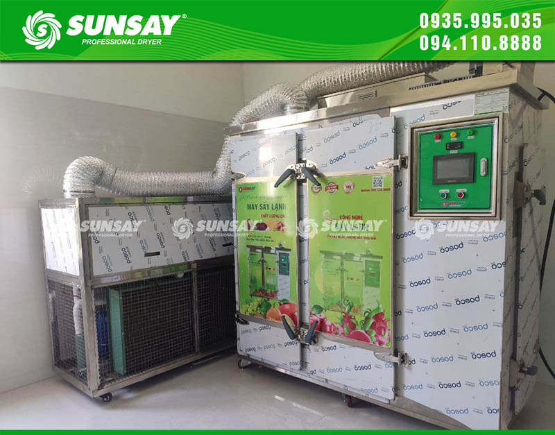 Máy sấy lạnh công nghiệp 40 khay cung cấp tại Ninh Thuận