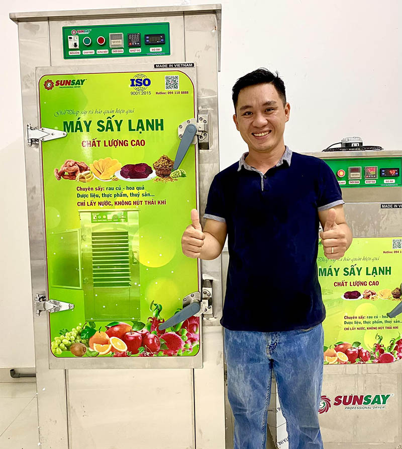 Cung cấp máy sấy lạnh 20 khay đến Ninh Thuận