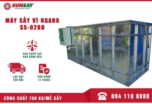 Máy sấy vĩ ngang công xuất 700 kg